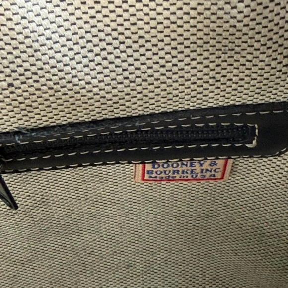 Vintage Black Leather Dooney & Bourke Backpack - Picture 4 of 8